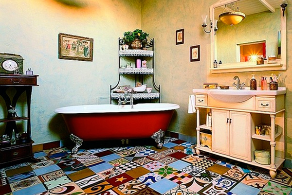 «Львиные лапы» ванны плюс смеситель в стиле модерн – здравствуй, гламурный бохо!