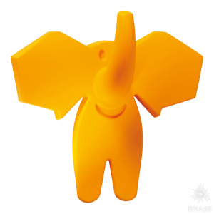 463025ST07 Ручка кнопка детская, слон жёлтый