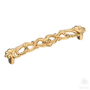 15.070.128.19 Ручка скоба, глянцевое золото 128 мм