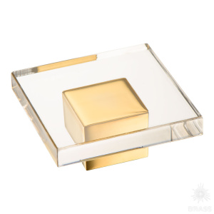 15.383.55.19 Ручка кнопка, глянцевое золото