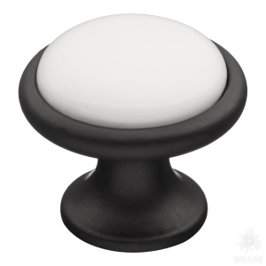 3008-85-000 Ручка кнопка, чёрный/белый