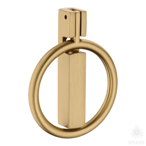 901-Champagne Gold Ручка кольцо, матовая латунь 32 мм