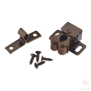 22.01.500-0 Двойная роликовая защёлка, сталь, цвет бронза 