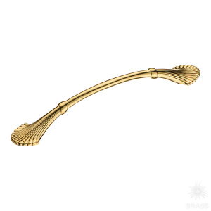 352128MP11 Ручка скоба, глянцевое золото 128 мм