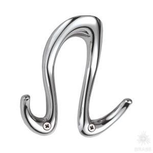 726MP02 Крючок мебельный, глянцевый хром