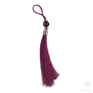 TASSEL-10-FUCHIA Кисточки для мебельных ручек, малиновый/глянцевый хром