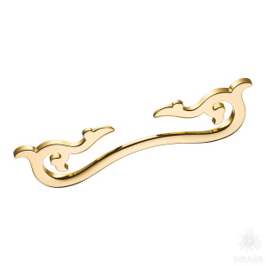 305192MP11 Ручка скоба, глянцевое золото 192 мм