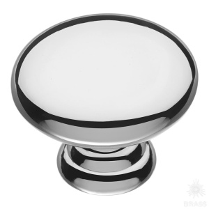 15.324.30.15 Ручка кнопка, глянцевое серебро