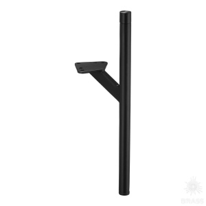 2460 250-370 Matt Black Опора мебельная, чёрный