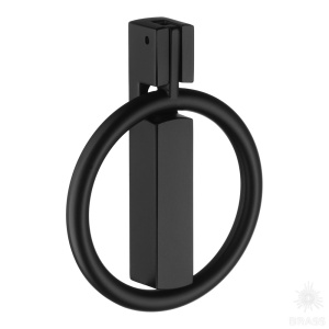 901-Matt Black Ручка кольцо, чёрный 32 мм
