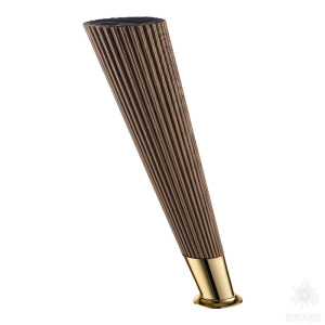 3510 0230 Brown/Metalized Gold Опора мебельная SUIT, коричневый/глянцевое золото 230 мм