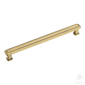 1101 192MP30 Ручка скоба, состаренная латунь 192 мм