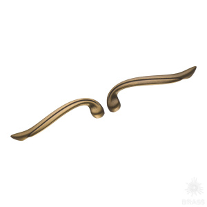 4460 0128 MVB-MVB Ручка скоба (комплект правая и левая), античная бронза 128 мм