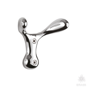 727MP02 Крючок мебельный, глянцевый хром