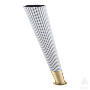 3510 0230 Matt White/Gold Varak Опора мебельная SUIT, белый матовый/матовое золото 230 мм