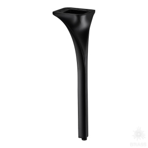 2399 0270 Matt Black Опора мебельная CRUZ ELIT, чёрный 270 мм