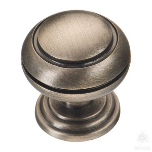 0712-015 Ручка кнопка, старое серебро
