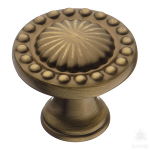 4456 0008 ABM Ручка кнопка, состаренная латунь