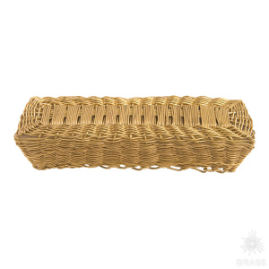 119A1 Ручка скоба, латунно-проволочное плетение 64 мм