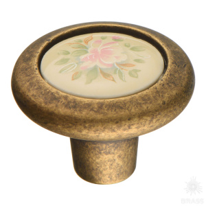 9851-831 Ручка кнопка, старая бронза