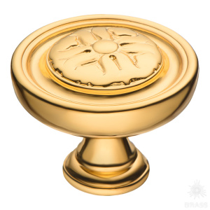 BU 009.35.19 Ручка кнопка, глянцевое золото
