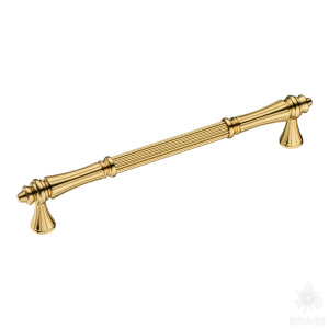 2099-69-192-053 Ручка скоба, глянцевое золото 192 мм