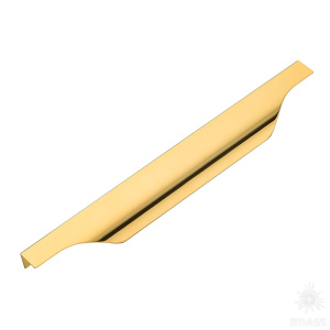 8918 0256 GL Ручка торцевая, глянцевое золото 256 мм