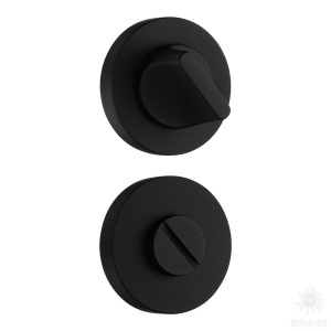 9191 MP24 WC ROSETTE Накладка с поворотной кнопкой, чёрный (комплект 2 шт)