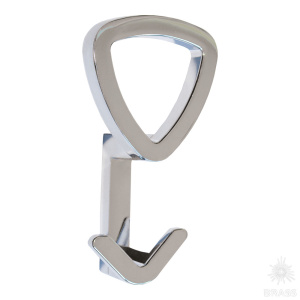 712MP02 Крючок мебельный, глянцевый хром