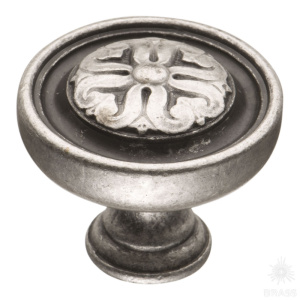 BU 009.35.16 Ручка кнопка, старое серебро