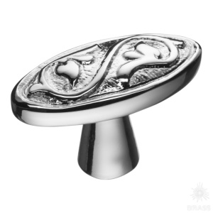 07104-005 Ручка кнопка, глянцевый хром