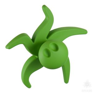 443025ST06 Ручка кнопка детская, осьминог зелёный