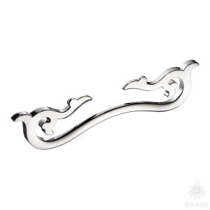 305192MP02 Ручка скоба, глянцевый хром 192 мм