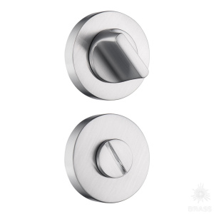 9191 MP19 WC ROSETTE Накладка с поворотной кнопкой, сатинированный хром (комплект 2 шт)