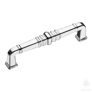 KT 012.128.07 Ручка скоба, глянцевый хром 128 мм