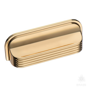 1169 064MP11 Ручка раковина, глянцевое золото 64 мм