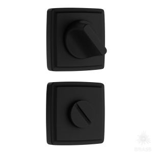 9165 MP24 WC ROSETTE Накладка с поворотной кнопкой, чёрный (комплект 2 шт)