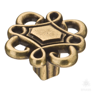 15.377.36.12 Ручка кнопка современная классика, античная бронза