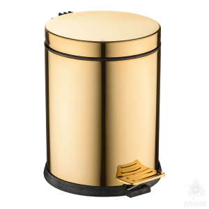 35122-3-003-3 Ведро с педалью для открывания, глянцевое золото