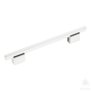 2552-080-160 Ручка рейлинг, глянцевый никель 160 мм