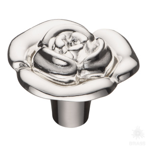 15.393.45.15 Ручка кнопка, глянцевое серебро