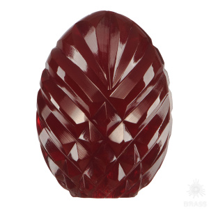 10422 Ручка "Яйцо" Хрусталь, дизайн "Призма", серия "Вдохновлённые Россией", Рубиновый 