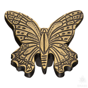 0799-013 Ручка кнопка, состаренная латунь