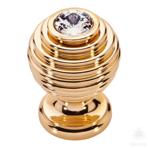 15.030 SWA 19 Ручка кнопка, глянцевое золото 24K