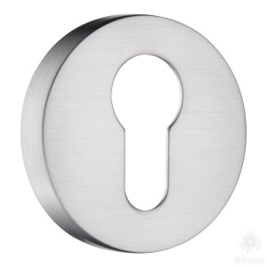 9190 MP19 CYLINDER ROSETTE Накладка с цилиндрическим отверстием для ключа,сатинированный хром (комп)