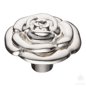 15.393.55.15 Ручка кнопка, глянцевое серебро