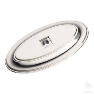 3042 0070 PN Подложка для мебельных ручек, глянцевый никель