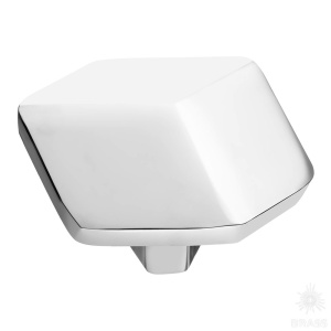 4129 001MP02 Ручка кнопка, глянцевый хром