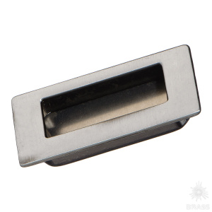 4856-63 Ручка врезная, серебро 64 мм