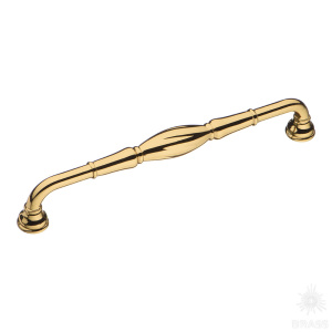 4477 0192 GL Ручка скоба, глянцевое золото 192 мм